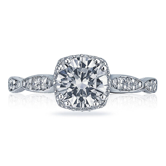 Dantela | Round with Cushion Bloom Engagement Ring 39-2CU65