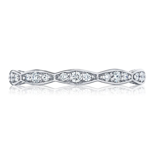 Sculpted Crescent | Marquise Design Wedding Band with Diamond 46-2ET