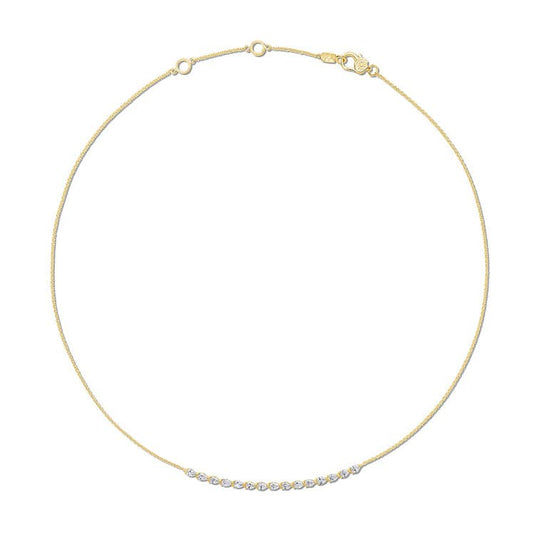 Stilla | Pear Diamond Necklace in 18k Yellow Gold FN67517Y