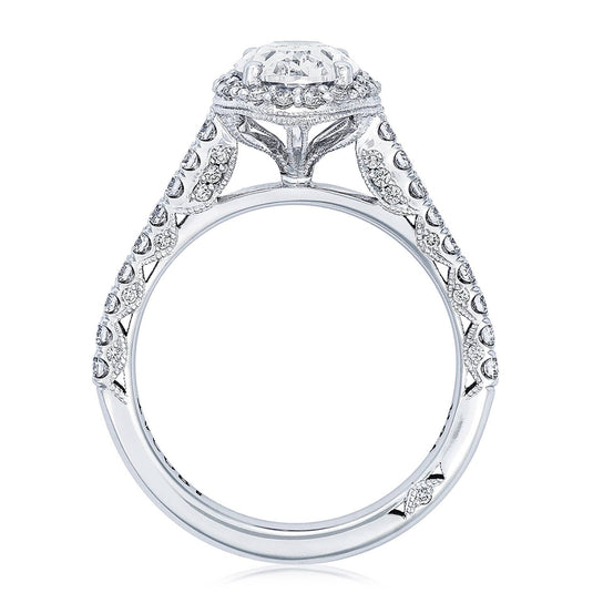 Petite Crescent | Oval Bloom Engagement Ring HT2547OV85X65