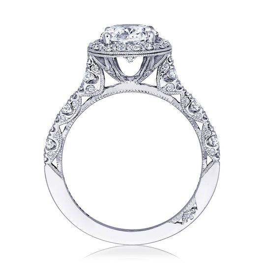 Petite Crescent | Oval Bloom Engagement Ring HT2560OV9X7