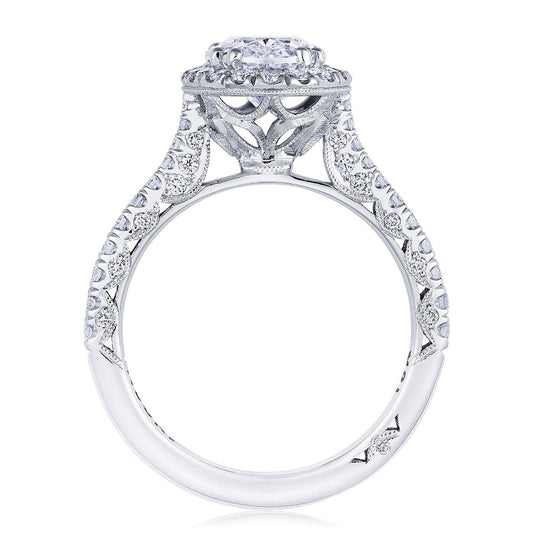 Petite Crescent | Oval Bloom Engagement Ring HT2571OV9X7