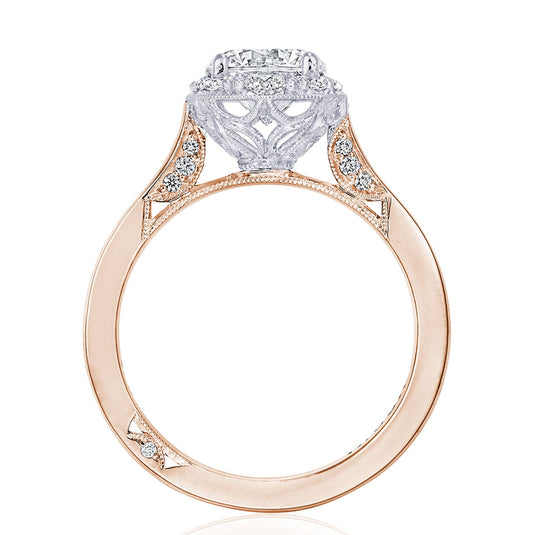 Simply TACORI | Round, Pear Bloom Engagement Ring HT2577RDPS7PKW